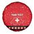 Personalized Swiss Christmas - Designed in Santa Suit Spare Tire Cover