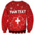 Personalized Swiss Christmas - Designed in Santa Suit Sweatshirt