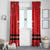 Personalized Swiss Christmas - Designed in Santa Suit Window Curtain