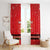 Personalized Swiss Christmas - Designed in Santa Suit Window Curtain