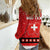 Personalized Swiss Christmas - Designed in Santa Suit Women Casual Shirt