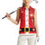 Personalized Swiss Christmas - Designed in Santa Suit Women Sleeveless Polo Shirt