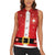 Personalized Swiss Christmas - Designed in Santa Suit Women Sleeveless Polo Shirt