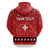 Personalized Swiss Christmas - Designed in Santa Suit Zip Hoodie