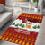 Swiss Santa Plays The Alphorn Christmas Area Rug The Matterhorn with Christmas Elements - Wonder Print Shop