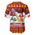 Swiss Santa Plays The Alphorn Christmas Baseball Jersey The Matterhorn with Christmas Elements - Wonder Print Shop