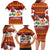 Swiss Santa Plays The Alphorn Christmas Family Matching Long Sleeve Bodycon Dress and Hawaiian Shirt The Matterhorn with Christmas Elements - Wonder Print Shop