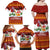 Swiss Santa Plays The Alphorn Christmas Family Matching Off Shoulder Maxi Dress and Hawaiian Shirt The Matterhorn with Christmas Elements - Wonder Print Shop