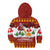 Swiss Santa Plays The Alphorn Christmas Kid Hoodie The Matterhorn with Christmas Elements - Wonder Print Shop