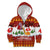 Swiss Santa Plays The Alphorn Christmas Kid Hoodie The Matterhorn with Christmas Elements - Wonder Print Shop