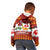 Swiss Santa Plays The Alphorn Christmas Kid Hoodie The Matterhorn with Christmas Elements - Wonder Print Shop