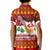 Swiss Santa Plays The Alphorn Christmas Kid Polo Shirt The Matterhorn with Christmas Elements - Wonder Print Shop