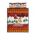 Swiss Santa Plays The Alphorn Christmas Quilt Bed Set The Matterhorn with Christmas Elements