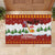 Swiss Santa Plays The Alphorn Christmas Rubber Doormat The Matterhorn with Christmas Elements