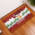 Swiss Santa Plays The Alphorn Christmas Rubber Doormat The Matterhorn with Christmas Elements