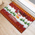 Swiss Santa Plays The Alphorn Christmas Rubber Doormat The Matterhorn with Christmas Elements