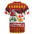 Swiss Santa Plays The Alphorn Christmas Rugby Jersey The Matterhorn with Christmas Elements