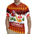 Swiss Santa Plays The Alphorn Christmas Rugby Jersey The Matterhorn with Christmas Elements