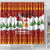 Swiss Santa Plays The Alphorn Christmas Shower Curtain The Matterhorn with Christmas Elements