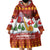 Swiss Santa Plays The Alphorn Christmas Wearable Blanket Hoodie The Matterhorn with Christmas Elements