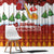 Swiss Santa Plays The Alphorn Christmas Window Curtain The Matterhorn with Christmas Elements