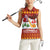 Swiss Santa Plays The Alphorn Christmas Women Sleeveless Polo Shirt The Matterhorn with Christmas Elements