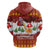 Swiss Santa Plays The Alphorn Christmas Zip Hoodie The Matterhorn with Christmas Elements