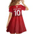 Custom Swiss Football Jersey for The Champions Family Matching Off The Shoulder Long Sleeve Dress and Hawaiian Shirt - Wonder Print Shop