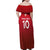 Custom Swiss Football Jersey for The Champions Family Matching Off Shoulder Maxi Dress and Hawaiian Shirt - Wonder Print Shop