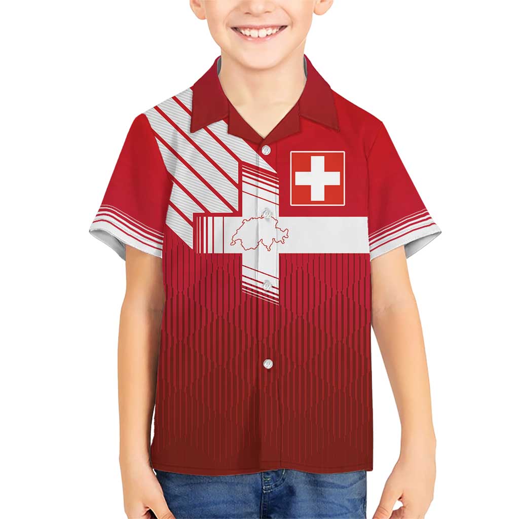 Custom Swiss Football Jersey for The Champions Kid Hawaiian Shirt - Wonder Print Shop