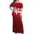 Custom Swiss Football Jersey for The Champions Off Shoulder Maxi Dress - Wonder Print Shop