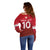 Custom Swiss Football Jersey for The Champions Off Shoulder Sweater - Wonder Print Shop