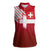 Custom Swiss Football Jersey for The Champions Women Sleeveless Polo Shirt - Wonder Print Shop