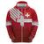 Custom Swiss Football Jersey for The Champions Zip Hoodie - Wonder Print Shop