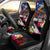 Personalised United States and American Samoa Car Seat Cover Bald Eagle Rose and Hibiscus Flower - Wonder Print Shop