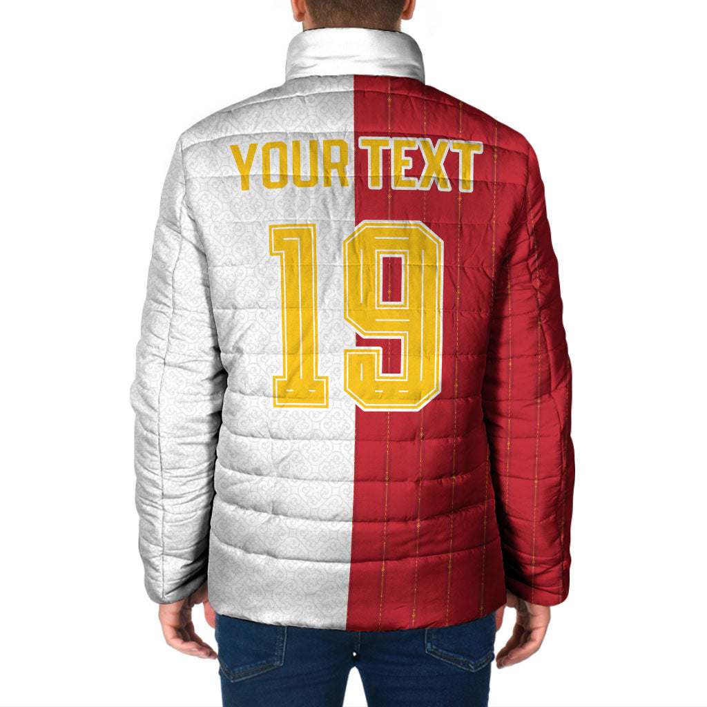 Spain Football 2026 Custom Padded Jacket La Roja Red and White Split