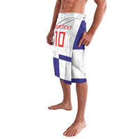 Croatia Football Custom Lavalava Checkerboard Pattern with Glagolitic Script Away Color