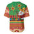 Mexico Baseball Jersey Feliz Navidad Aztec Geometric Pattern - Wonder Print Shop