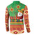 Mexico Button Sweatshirt Feliz Navidad Aztec Geometric Pattern - Wonder Print Shop