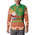 Mexico Button Sweatshirt Feliz Navidad Aztec Geometric Pattern - Wonder Print Shop