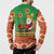 Mexico Button Sweatshirt Feliz Navidad Aztec Geometric Pattern - Wonder Print Shop