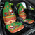 Mexico Car Seat Cover Feliz Navidad Aztec Geometric Pattern - Wonder Print Shop