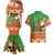 Mexico Couples Matching Mermaid Dress and Hawaiian Shirt Feliz Navidad Aztec Geometric Pattern