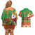 Mexico Couples Matching Off Shoulder Short Dress and Hawaiian Shirt Feliz Navidad Aztec Geometric Pattern