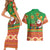 Mexico Couples Matching Short Sleeve Bodycon Dress and Hawaiian Shirt Feliz Navidad Aztec Geometric Pattern