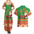 Mexico Couples Matching Summer Maxi Dress and Hawaiian Shirt Feliz Navidad Aztec Geometric Pattern