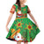 Mexico Family Matching Off Shoulder Short Dress and Hawaiian Shirt Feliz Navidad Aztec Geometric Pattern