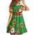 Mexico Family Matching Off Shoulder Short Dress and Hawaiian Shirt Feliz Navidad Aztec Geometric Pattern