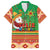 Mexico Family Matching Off Shoulder Short Dress and Hawaiian Shirt Feliz Navidad Aztec Geometric Pattern