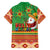 Mexico Family Matching Off Shoulder Short Dress and Hawaiian Shirt Feliz Navidad Aztec Geometric Pattern